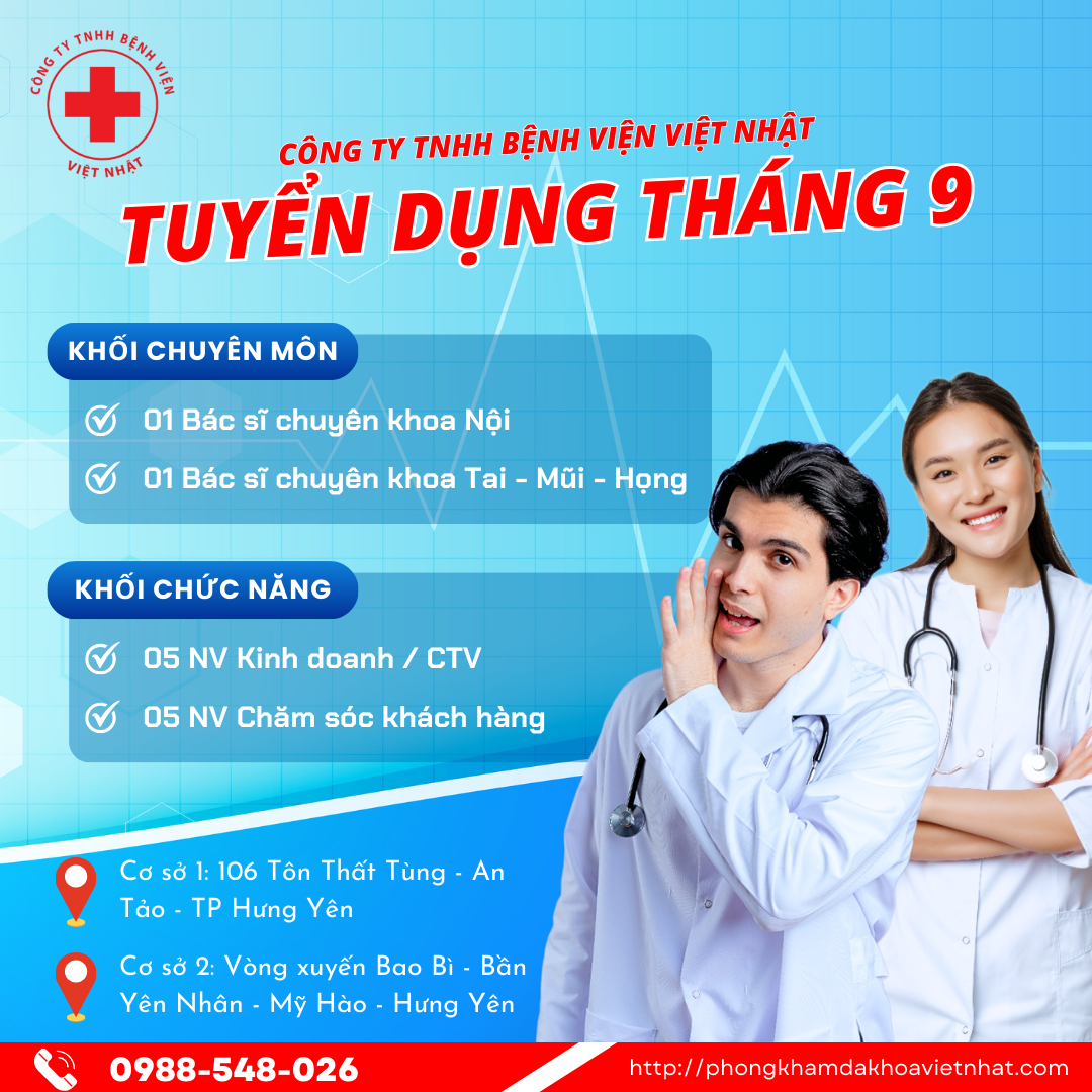 TUYỂN DỤNG NHÂN SỰ THÁNG 09/2024