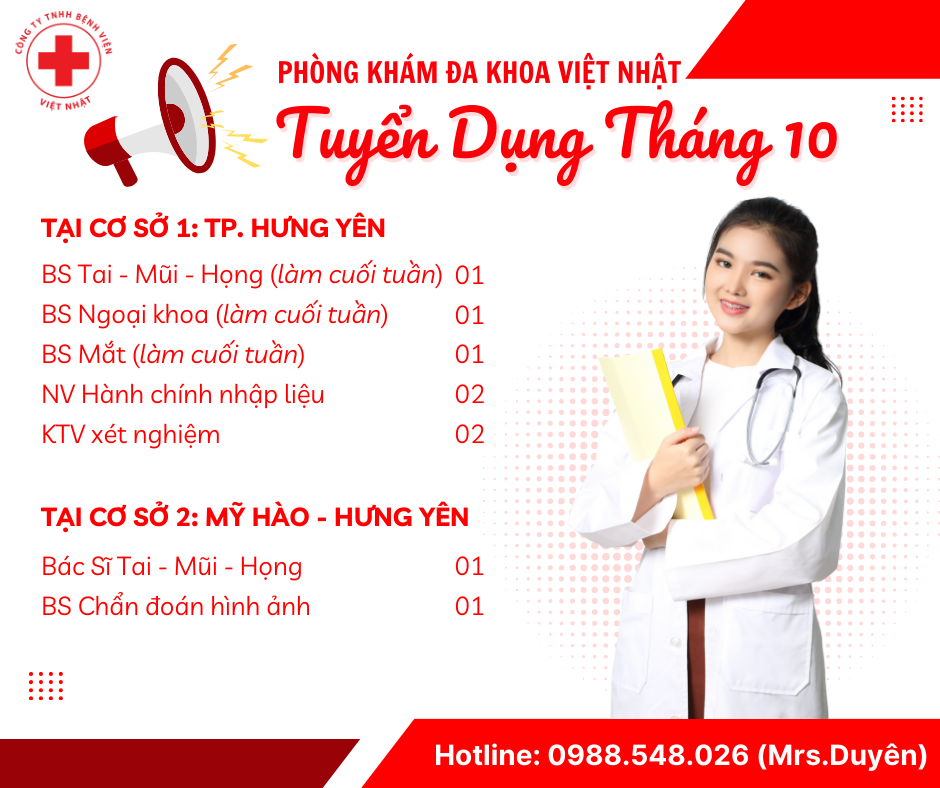 TUYỂN DỤNG THÁNG 10