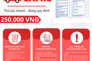 KHÁM SỨC KHỎE LÁI XE – NHANH CHÓNG, ĐÚNG QUY TRÌNH TẠI PHÒNG KHÁM VIỆT NHẬT