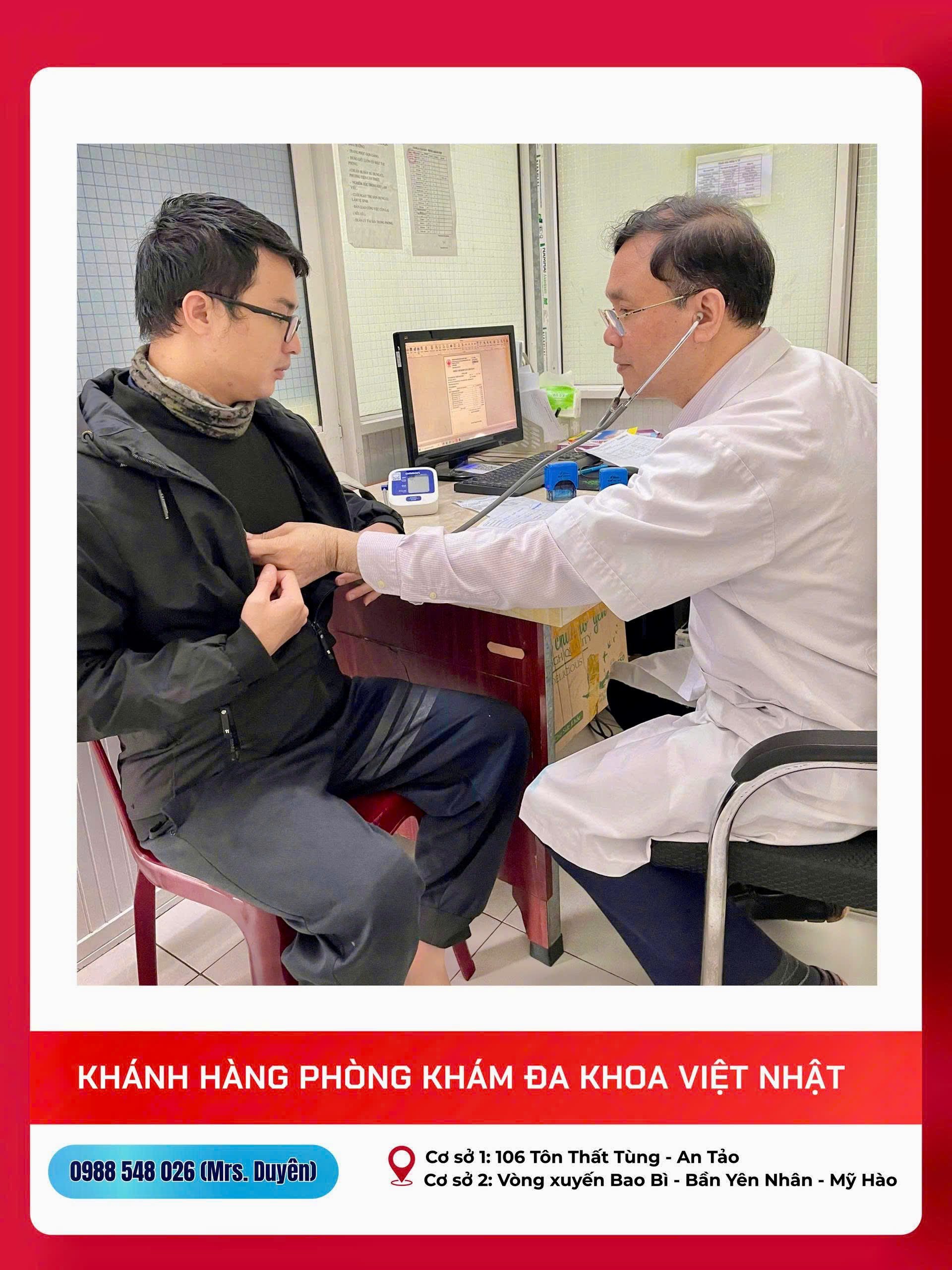TỪ CHỐI KHÁM SỨC KHỎE “QUA LOA”, PHÒNG KHÁM VIỆT NHẬT CÙNG BẠN DUY TRÌ SỨC KHỎE ĐỊNH KỲ