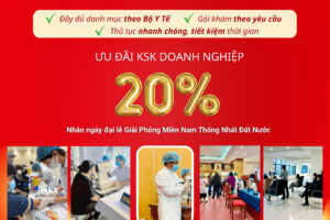 ƯU ĐÃI GIẢM 20% DỊCH VỤ KHÁM SỨC KHỎE DOANH NGHIỆP TẠI PHÒNG KHÁM ĐA KHOA VIỆT NHẬT