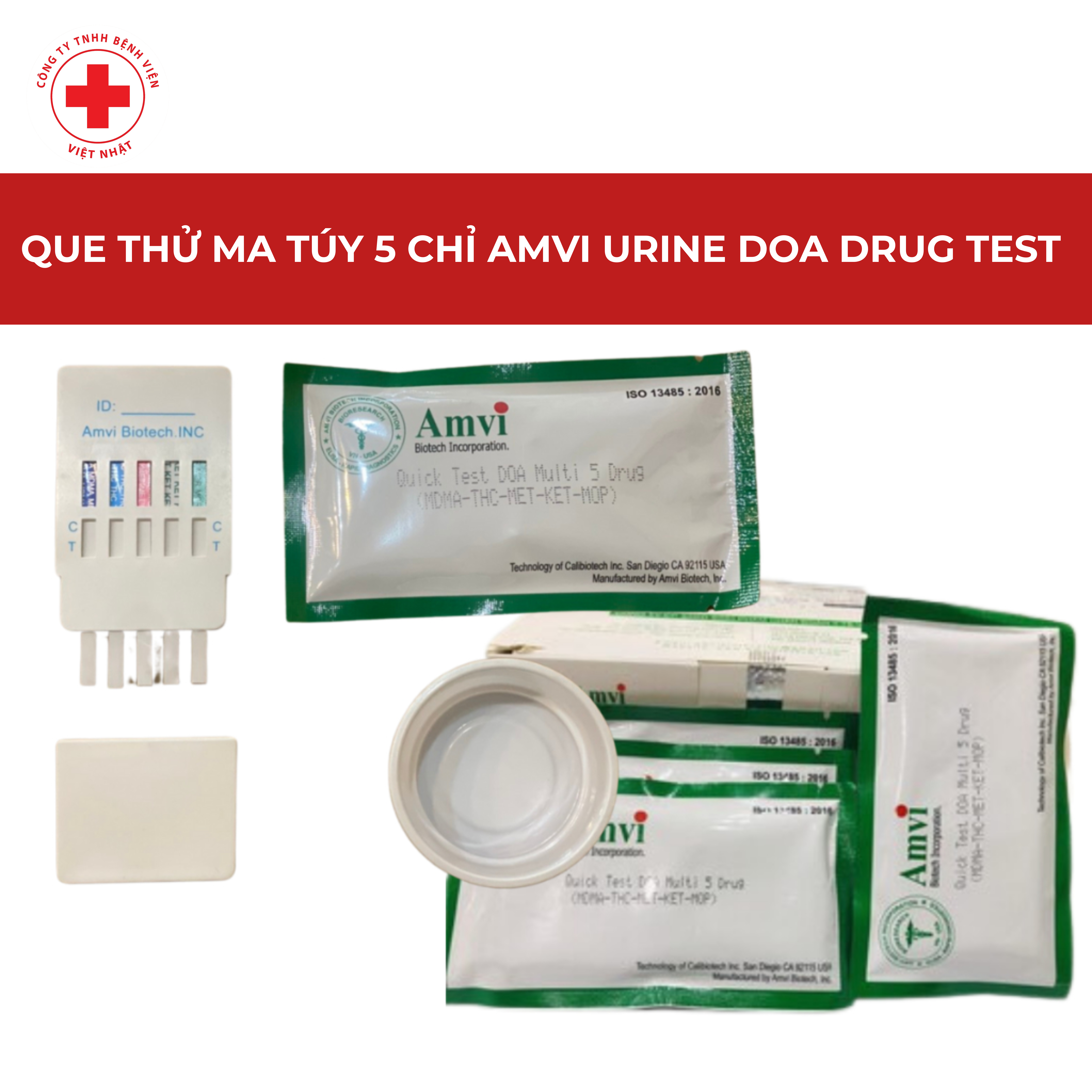QUE THỬ MA TÚY 5 CHỈ AMVI URINE DOA DRUG TEST NHANH CHÓNG, CHÍNH XÁC
