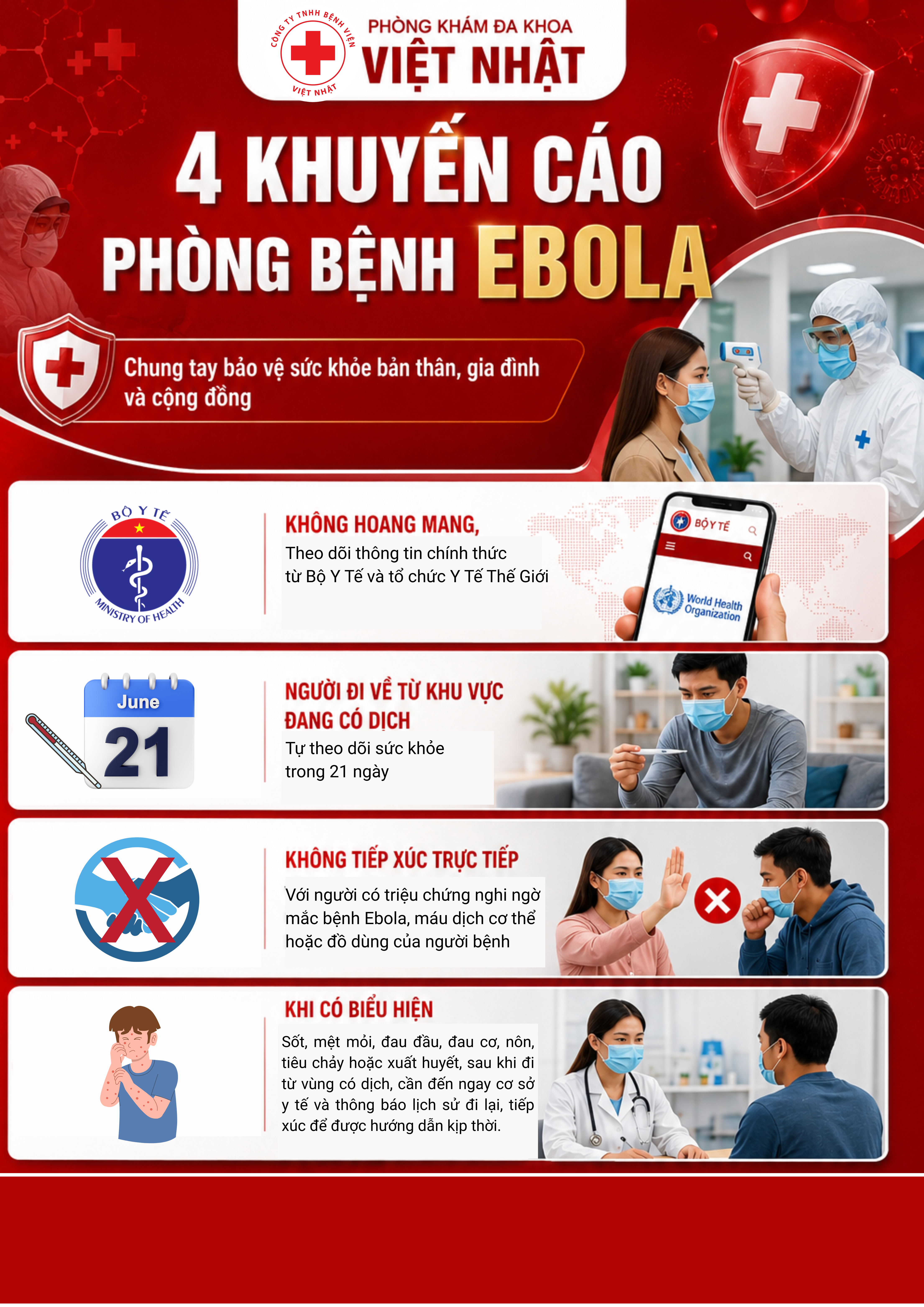 CHỦ ĐỘNG PHÒNG CHỐNG BỆNH EBOLA – BẢO VỆ SỨC KHỎE CỘNG ĐỒNG