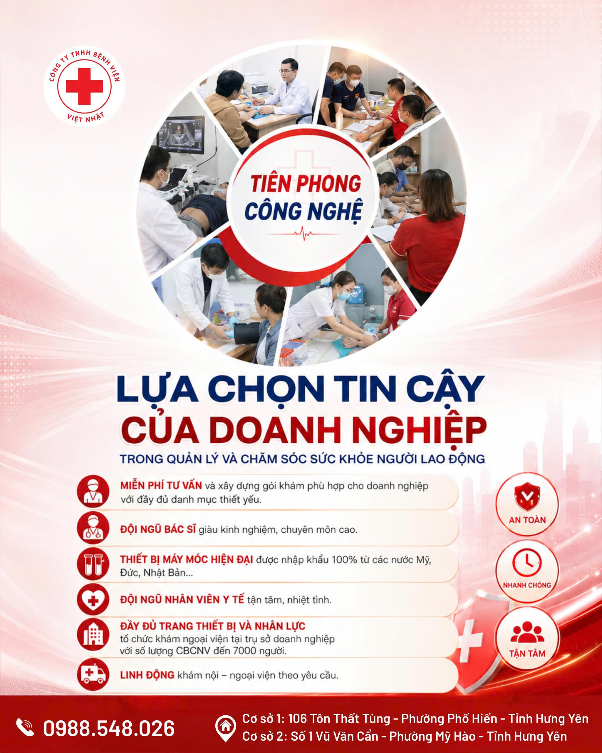 KHÁM SỨC KHỎE DOANH NGHIỆP ĐỊNH KỲ TẠI HƯNG YÊN