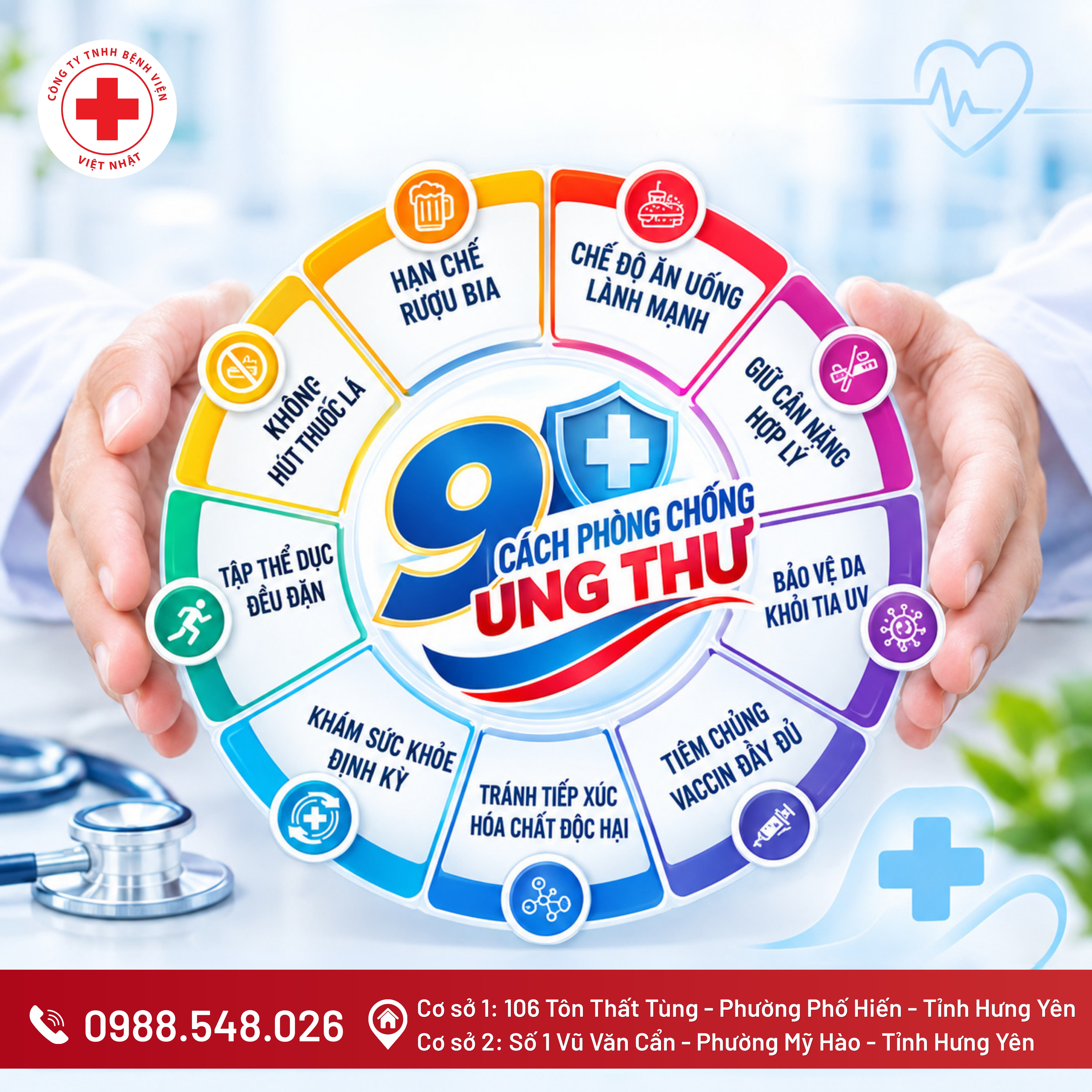 9 BÍ QUYẾT GIÚP GIẢM NGUY CƠ UNG THƯ VÀ CHỦ ĐỘNG TẦM SOÁT SỚM