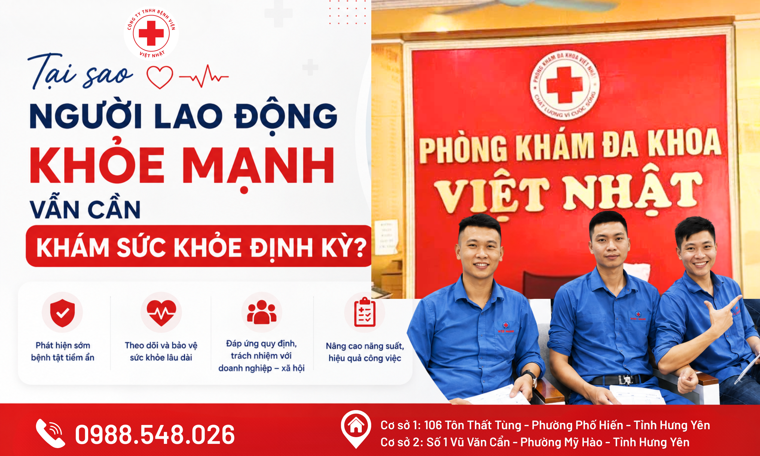 VÌ SAO NGƯỜI LAO ĐỘNG KHỎE MẠNH VẪN CẦN KHÁM SỨC KHỎE ĐỊNH KỲ?