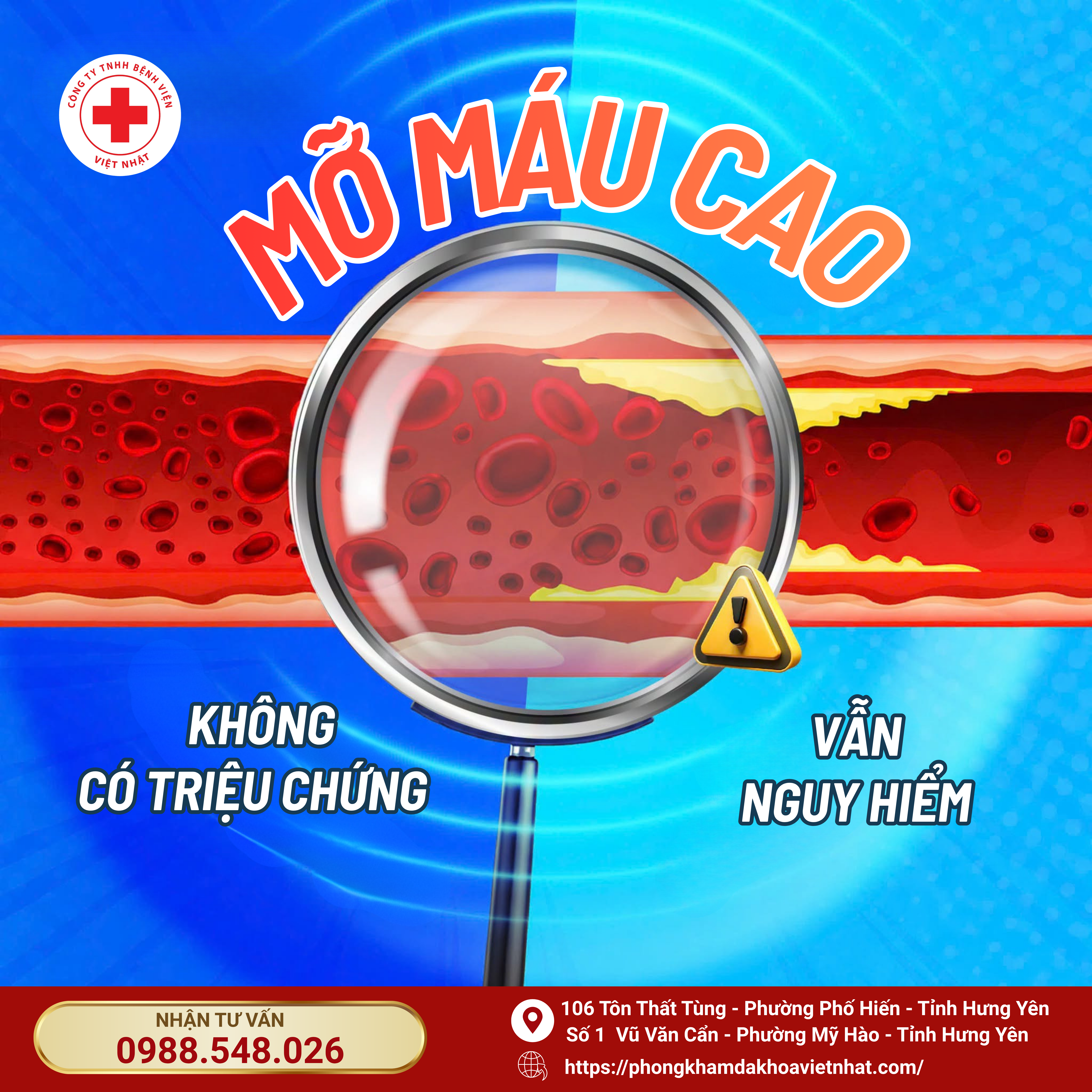 𝐌𝐎̛̃ 𝐌𝐀́𝐔 𝐂𝐀𝐎 – KHÔNG CÓ TRIỆU CHỨNG VẪN NGUY HIỂM