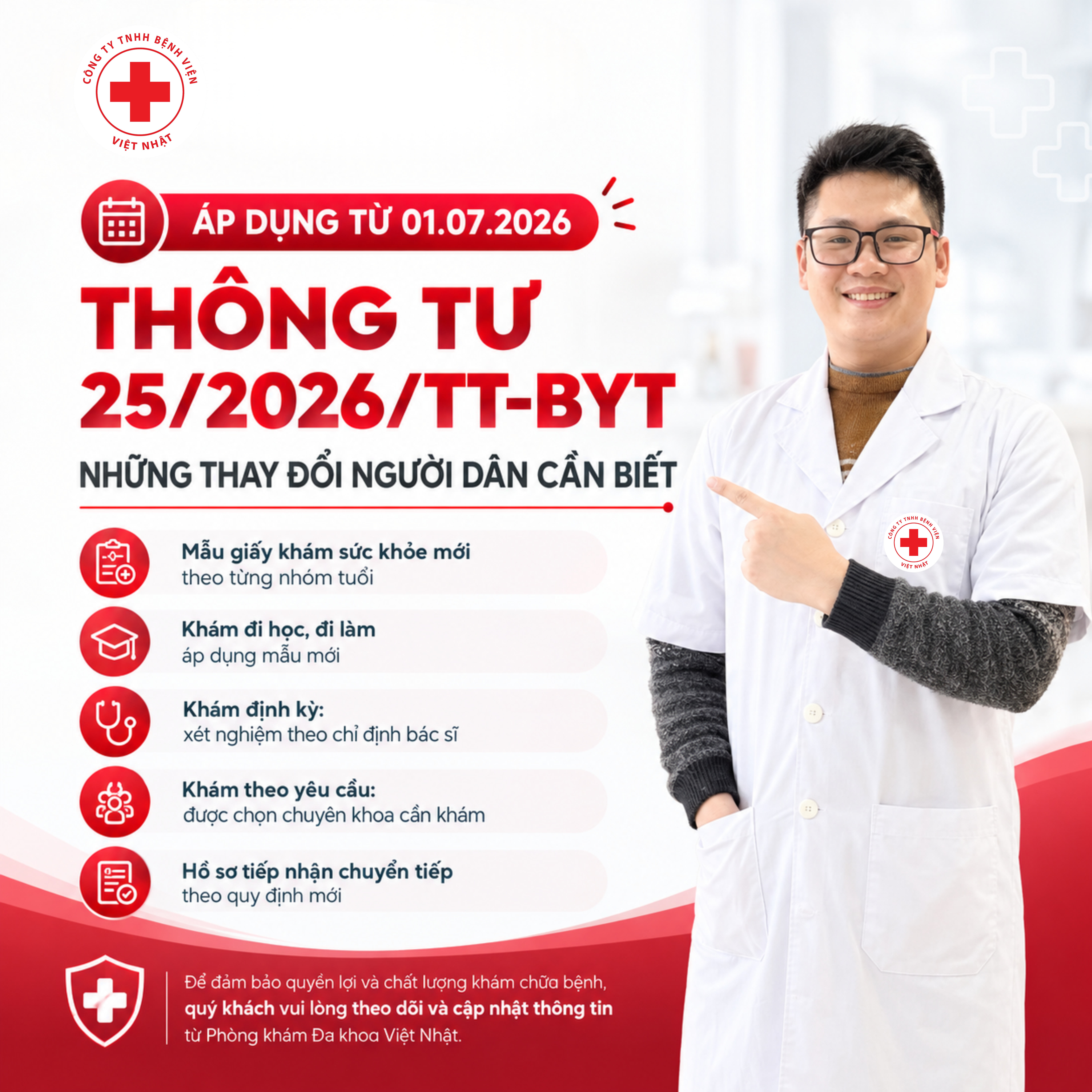 KHÁM SỨC KHỎE ĐỊNH KỲ CHO NHÂN VIÊN 2026: ĐIỂM MỚI THEO THÔNG TƯ 25
