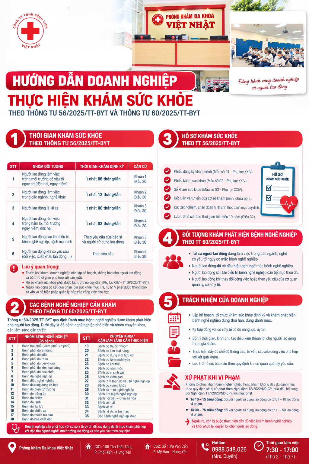 KHÁM SỨC KHỎE ĐỊNH KỲ CHO NGƯỜI LAO ĐỘNG 2026: QUY ĐỊNH DOANH NGHIỆP CẦN BIẾT